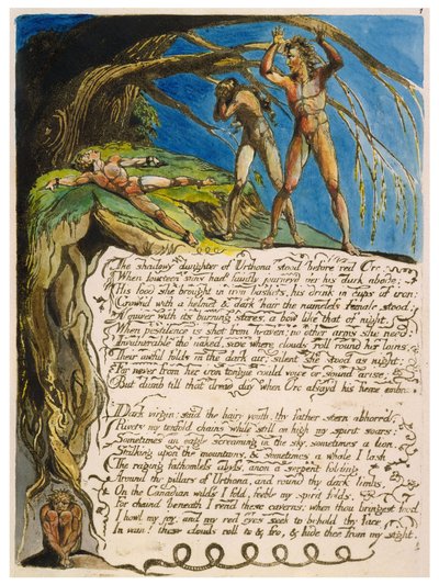 América una Profecía copia una placa 03 de William Blake